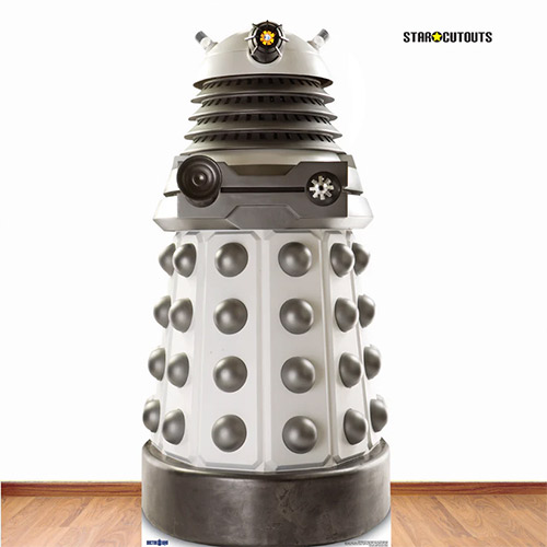 White Supreme Dalek Doctor Who Lifesize Cardboard Cutout 182cm Product Gallery Image
