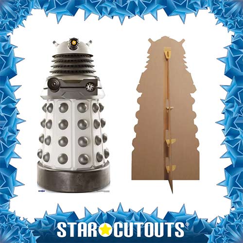 White Supreme Dalek Doctor Who Lifesize Cardboard Cutout 182cm Product Gallery Image