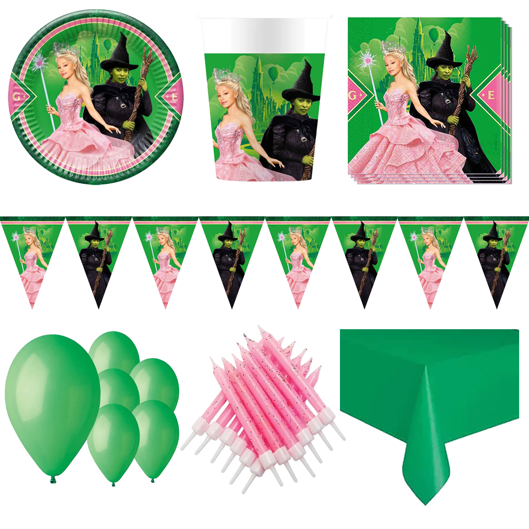 Wicked Glinda & Elphaba 8 Person Deluxe Party Pack