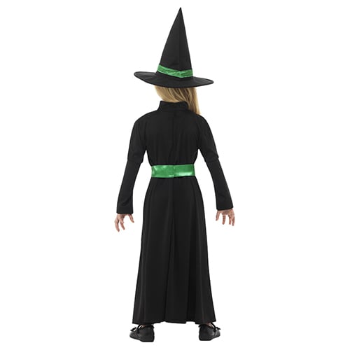 Wicked Witch Black and Green Girls Fancy Dress Costume Kids Small - Age 4-6 Product Gallery Image