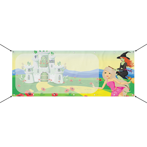 Wickedly Magical Castle Small Personalised Banner 4ft x 2ft