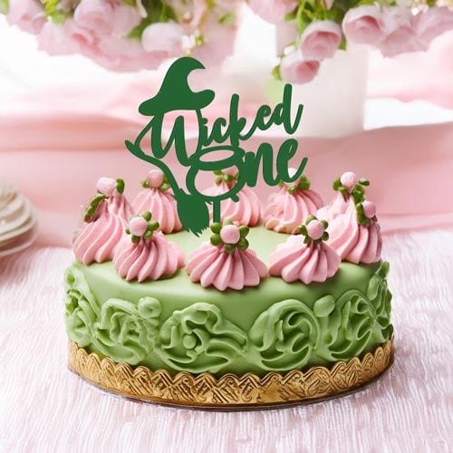 Wickedly Magical Wicked One Acrylic Cake Topper Product Gallery Image