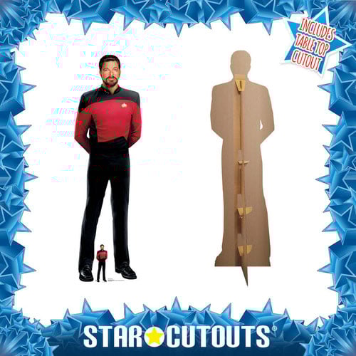 William T. Riker Star Trek: The Next Generation Jonathan Frakes Lifesize Cardboard Cutout 192cm Product Gallery Image