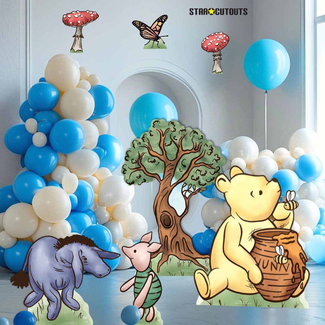 Winnie Bear Honey Pot Multi-Functional Star Mini Cardboard Cutouts Decorative Pack Product Gallery Image