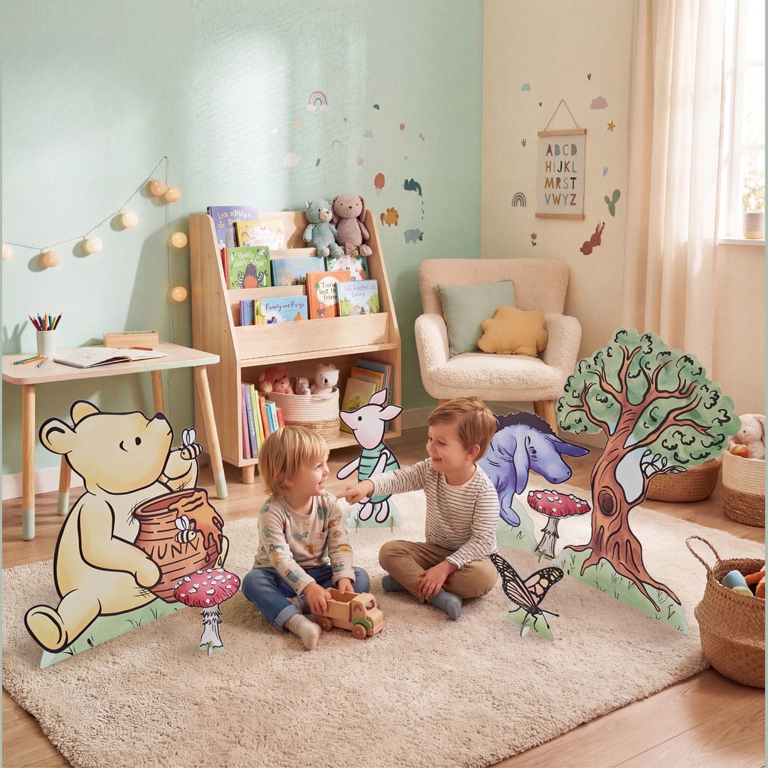 Winnie Bear Honey Pot Multi-Functional Star Mini Cardboard Cutouts Decorative Pack Product Gallery Image