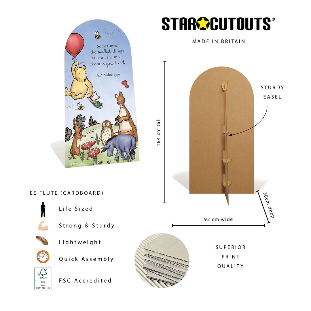 Winnie Blue Sky Story Book Single Sailboard Backdrop Cardboard Cutout 184cm Product Gallery Image