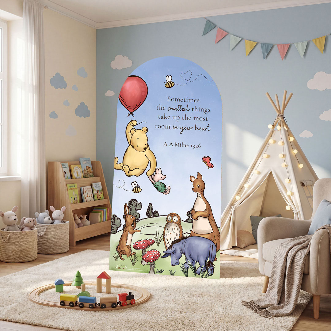 Winnie Blue Sky Story Book Single Sailboard Backdrop Cardboard Cutout 184cm Product Gallery Image
