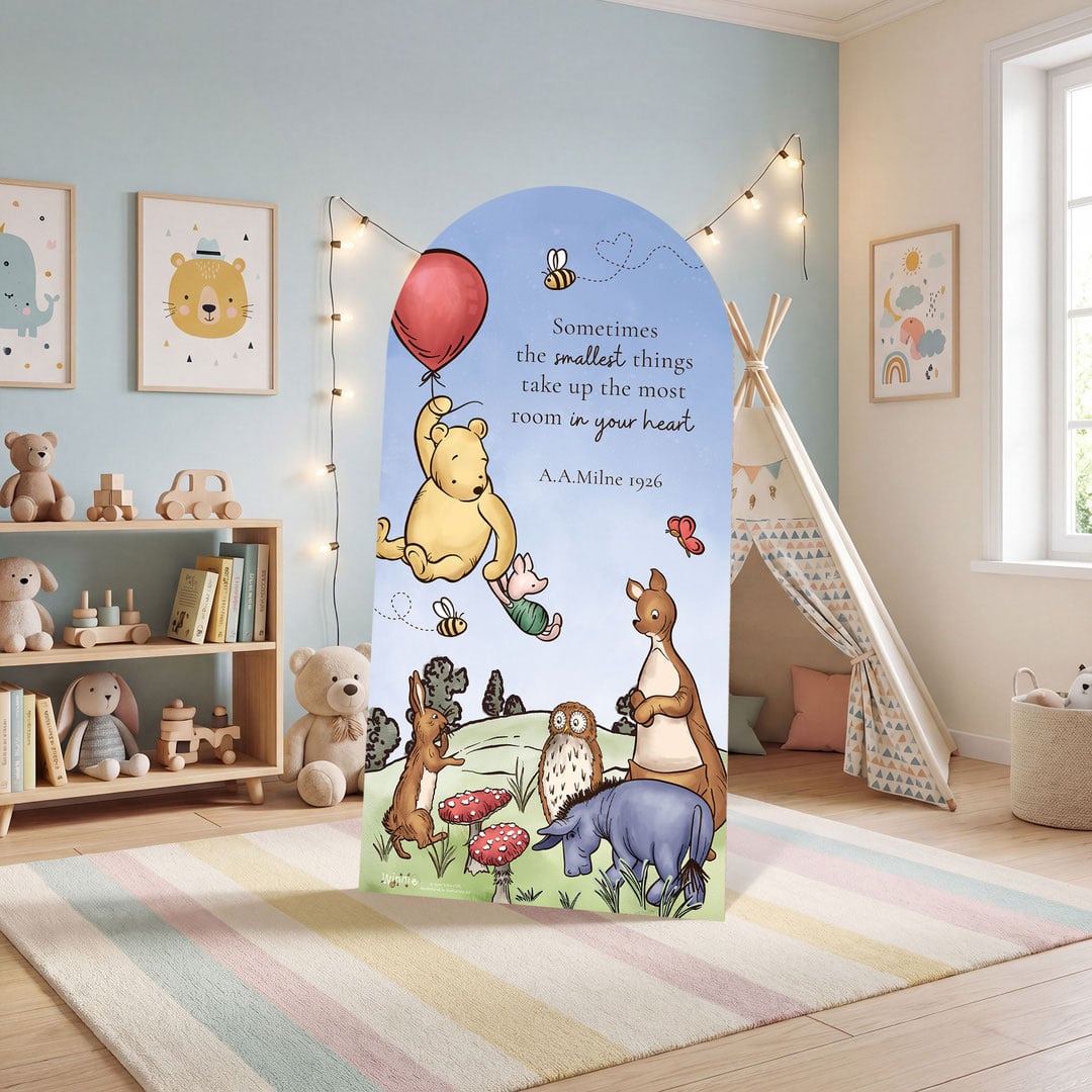 Winnie Blue Sky Story Book Single Sailboard Backdrop Cardboard Cutout 184cm Product Gallery Image