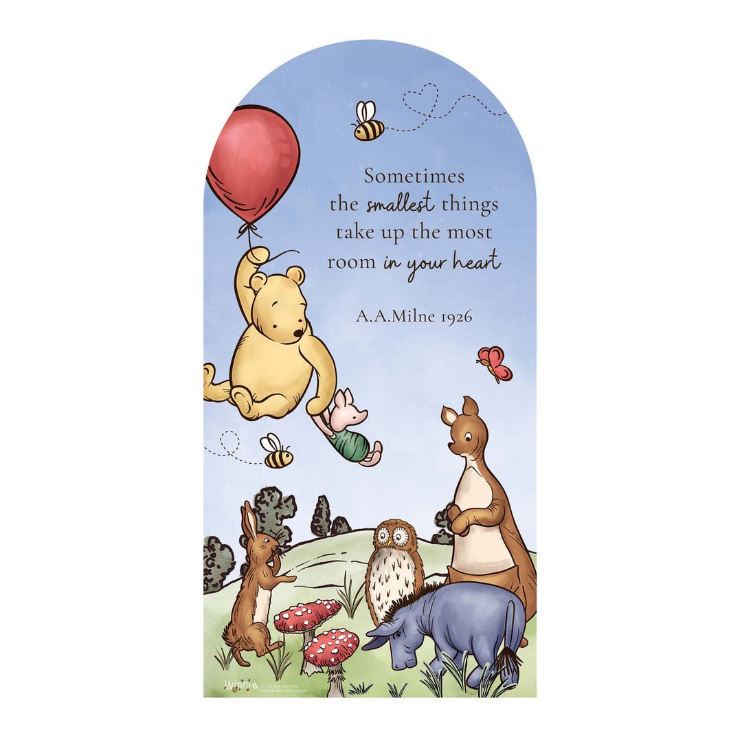 Winnie Blue Sky Story Book Single Sailboard Backdrop Cardboard Cutout 184cm