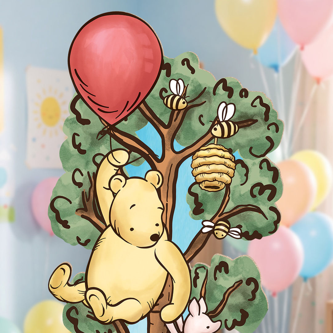 Winnie in Tree with Donkey Lifesize Cardboard Cutout 183cm Product Gallery Image