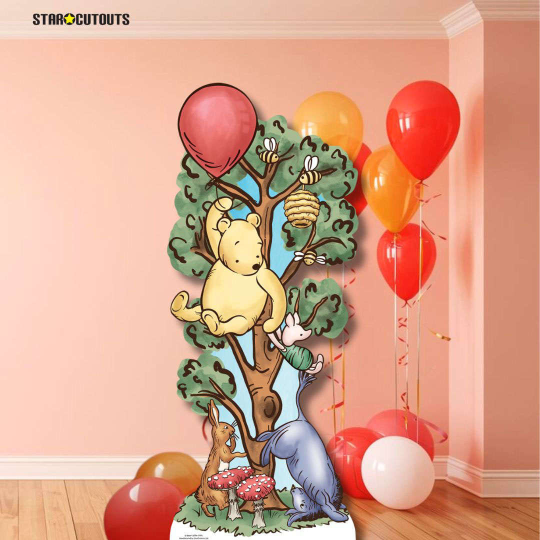 Winnie in Tree with Donkey Lifesize Cardboard Cutout 183cm Product Gallery Image