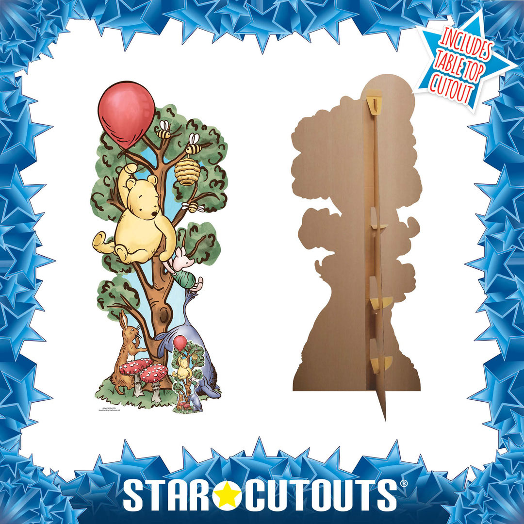 Winnie in Tree with Donkey Lifesize Cardboard Cutout 183cm Product Gallery Image