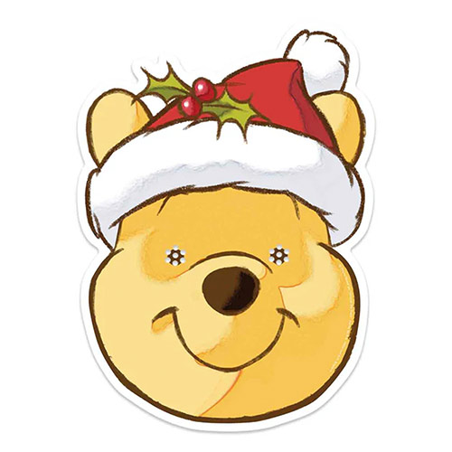 Winnie the Pooh Christmas Disney Cardboard Face Mask | Partyrama