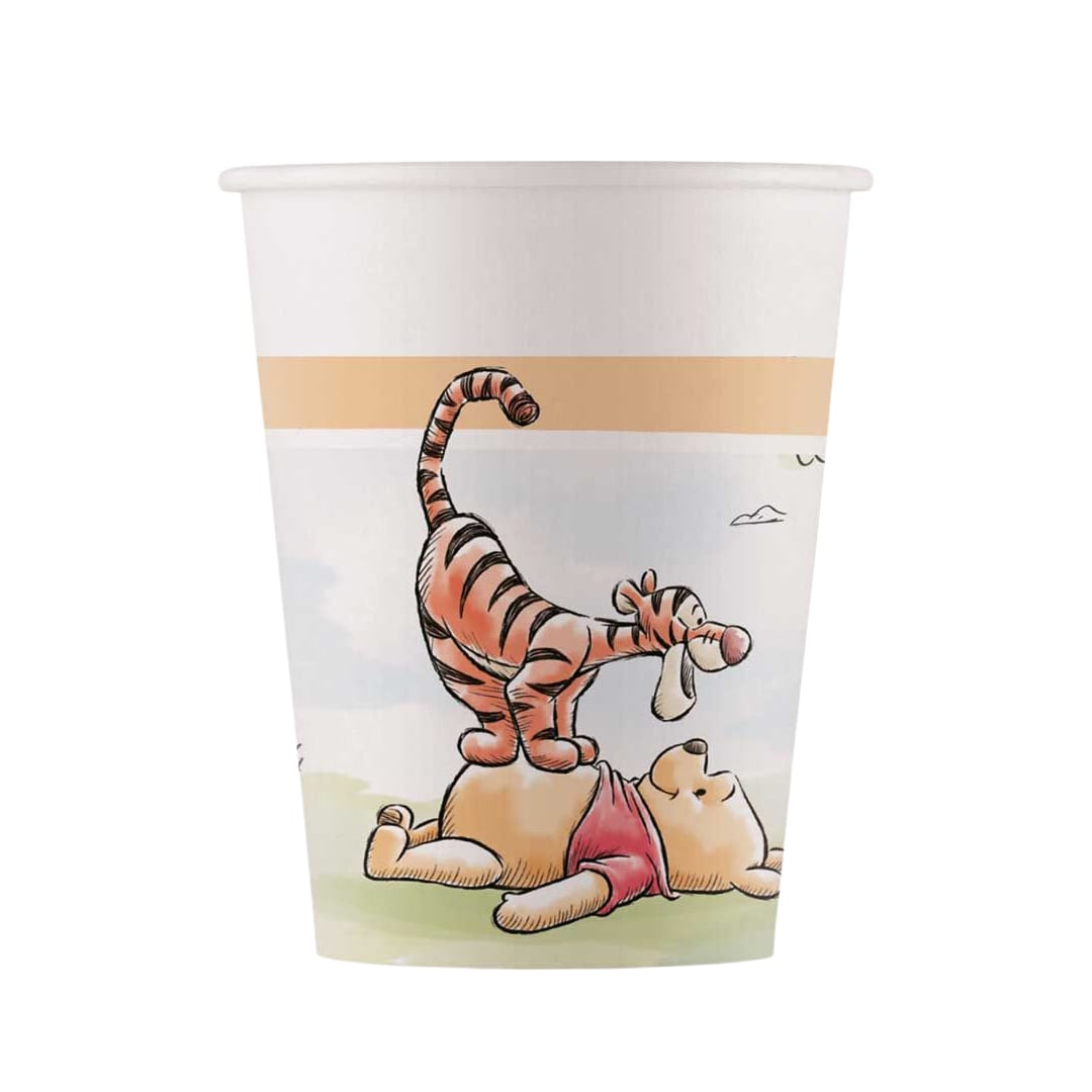 Winnie the Pooh Disney Paper Cups 200ml - Pack of 8