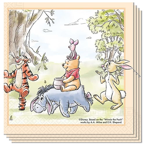 Winnie the Pooh Disney Paper Luncheon Napkins 2 Ply 33cm - Pack of 20
