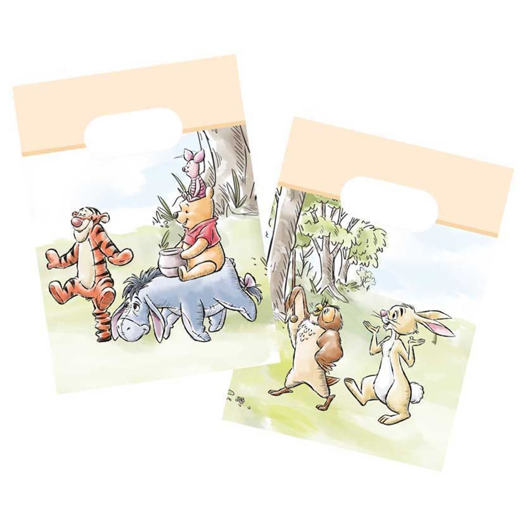 Winnie the Pooh Disney Paper Party Bags - Pack of 4
