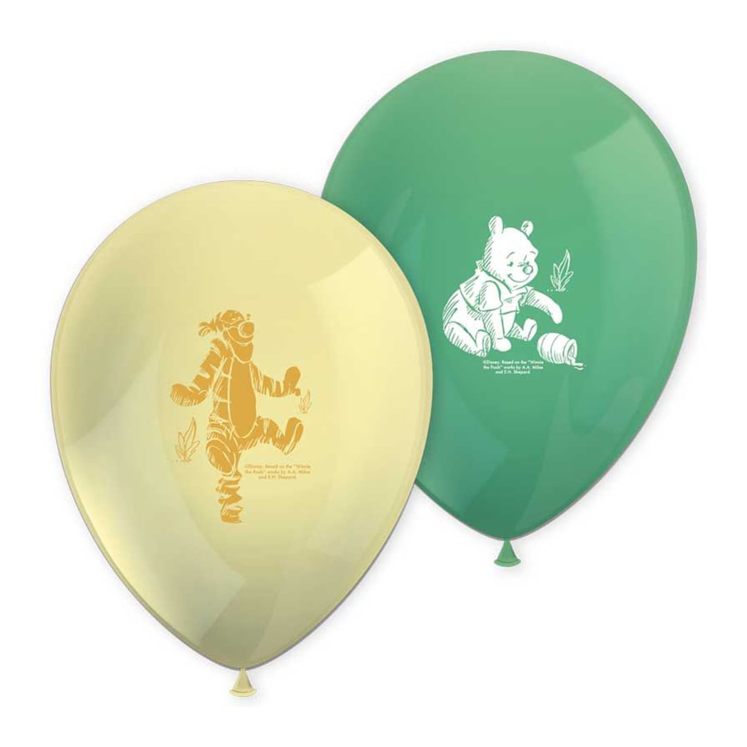 Winnie The Pooh Latex Balloons 28cm / 11 in - Pack of 8