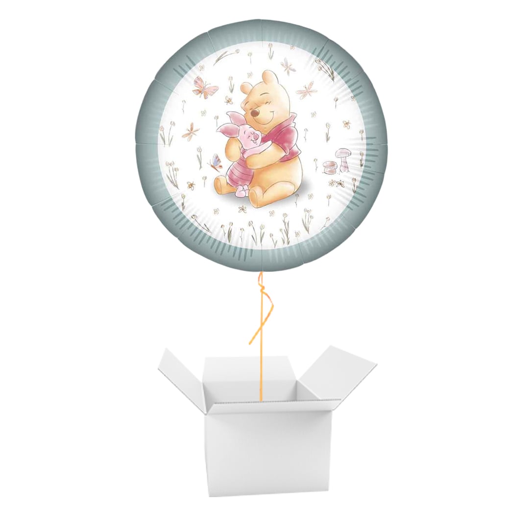 Winnie The Pooh Round Foil Balloon - Inflated Balloon In A Box