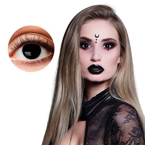 Witch Black Halloween Contact Lenses Product Gallery Image