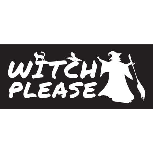 Witch Please Halloween PVC Party Sign Decoration Product Image