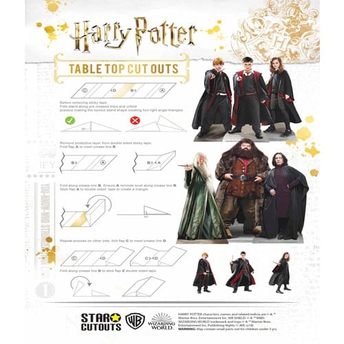 Wizarding World of Harry Potter Table Top Cutout Decorations - Pack of 9 Product Gallery Image