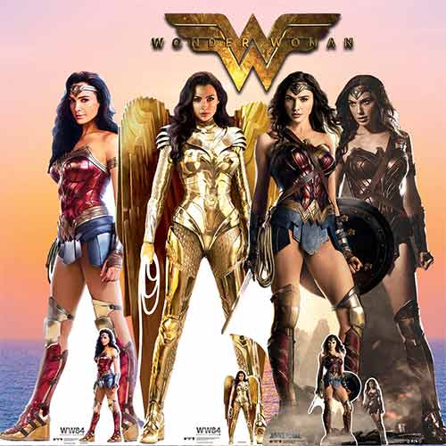 Wonder Woman Gold Armour WW84 Lifesize Cardboard Cutout 186cm Product Gallery Image