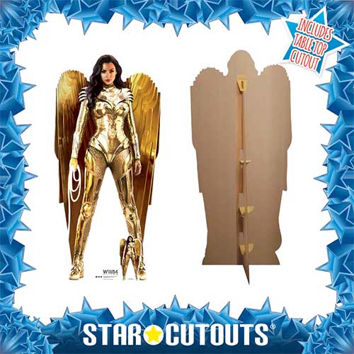 Wonder Woman Gold Armour WW84 Lifesize Cardboard Cutout 186cm Product Gallery Image