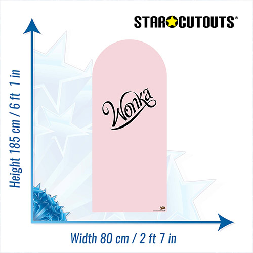 Wonka Blush Pink Single Backdrop Cardboard Cutout 185cm Product Gallery Image