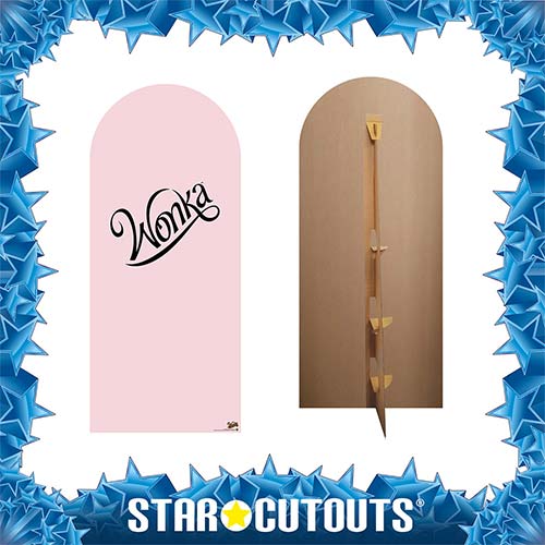 Wonka Blush Pink Single Backdrop Cardboard Cutout 185cm Product Gallery Image