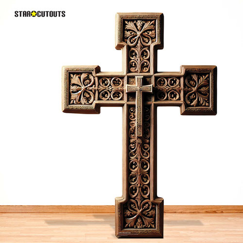Wooden Cross Lifesize Cardboard Cutout 130cm Product Gallery Image