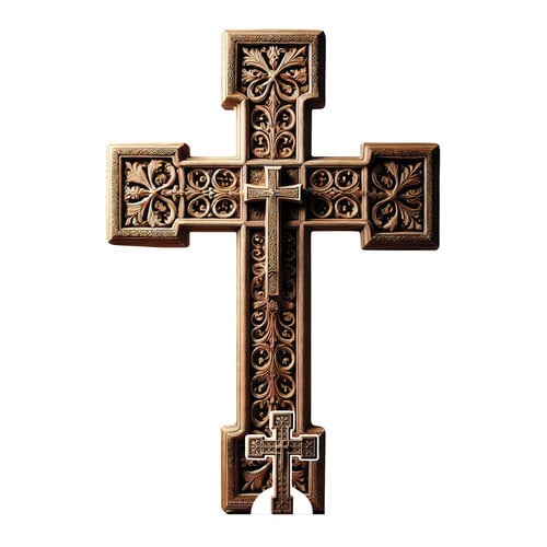 Wooden Cross Lifesize Cardboard Cutout 130cm Product Gallery Image
