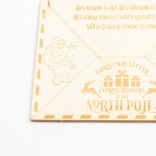 Wooden Envelope for Christmas Letter Product Gallery Image