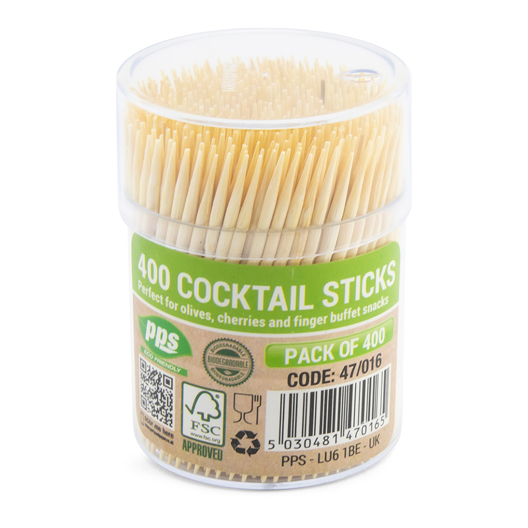 Wooden Party Cocktail Sticks - Pack of 400 Product Gallery Image