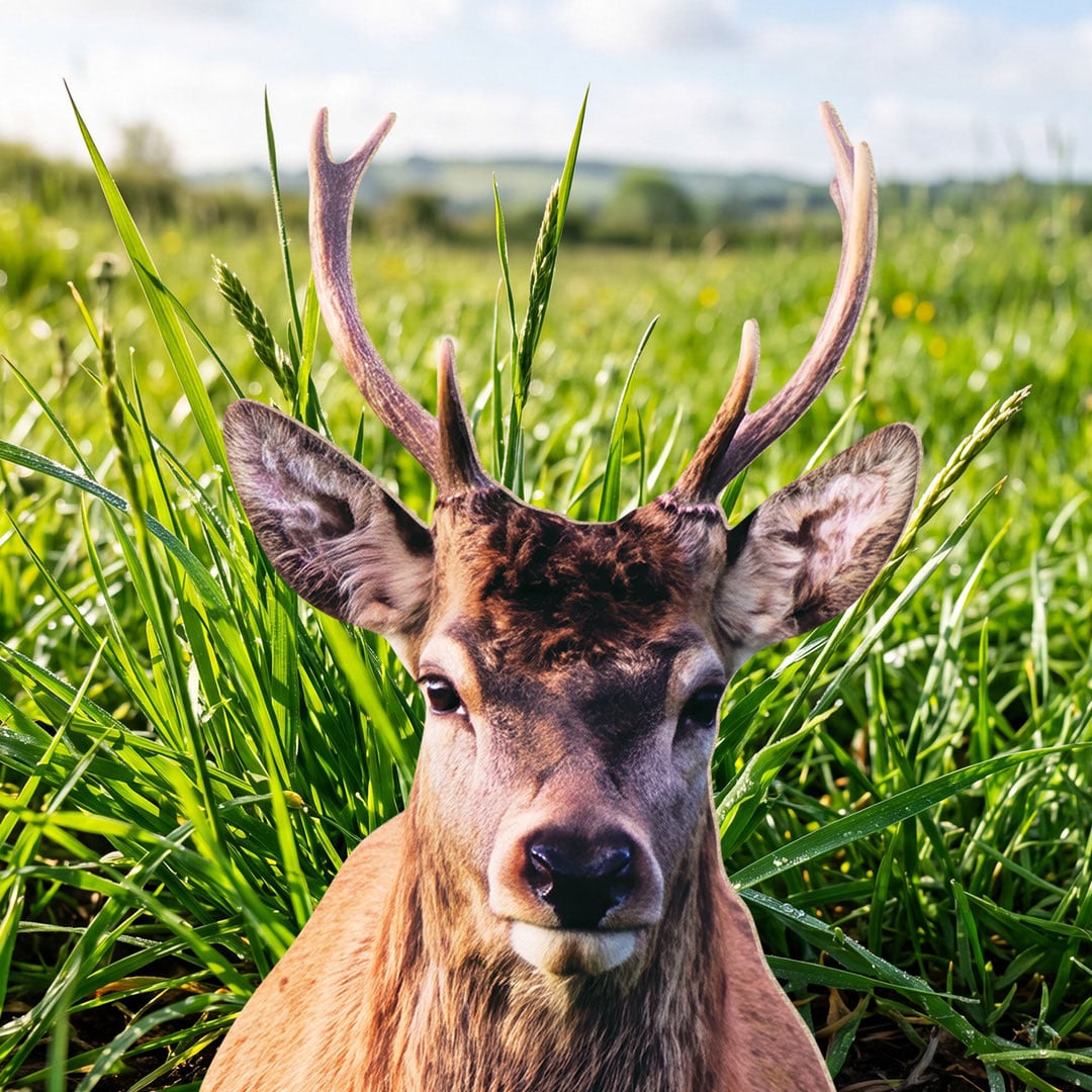 Woodland Deer with Antlers Lifesize Cardboard Cutout 185cm View 5
