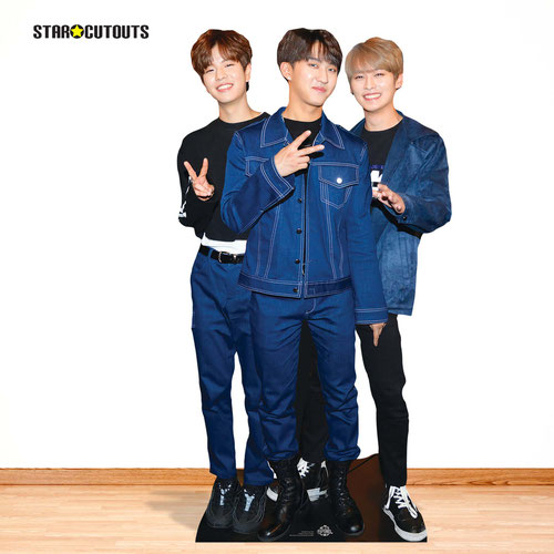 Woojin, Changbin and Lee Know K-Pop Lifesize Cardboard Cutout 171cm Product Gallery Image