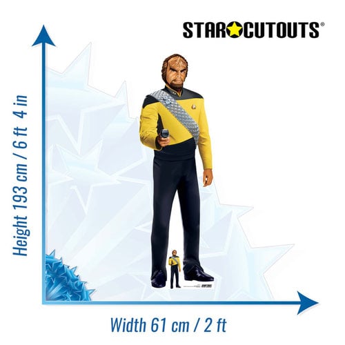 Worf Star Trek: The Next Generation Michael Dorn Lifesize Cardboard Cutout 193cm Product Gallery Image