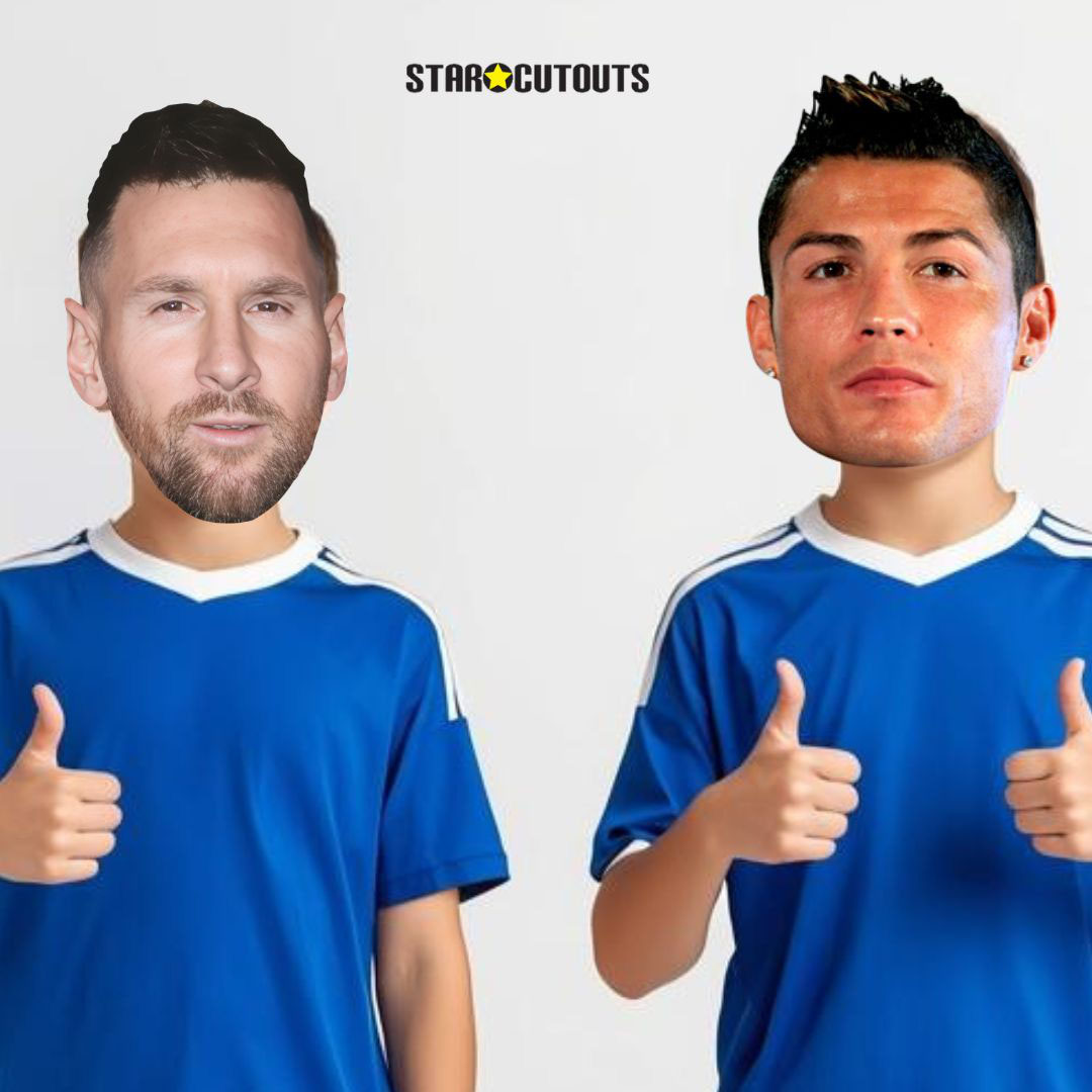 World Champion Footballers Cardboard Face Masks - Pack of 6 Product Gallery Image