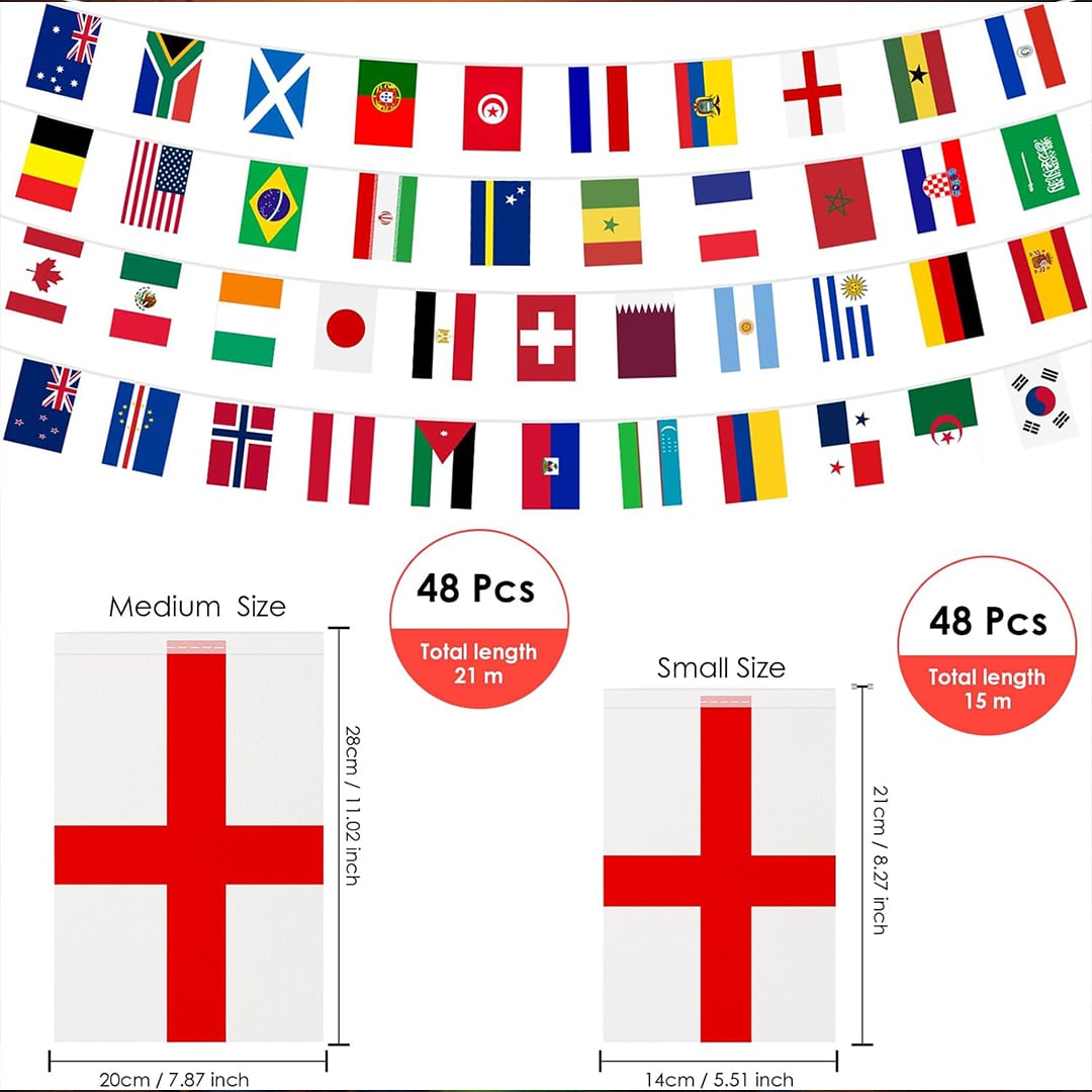 World Cup 2026 48 Flag Team Bunting Banner 15m Product Gallery Image