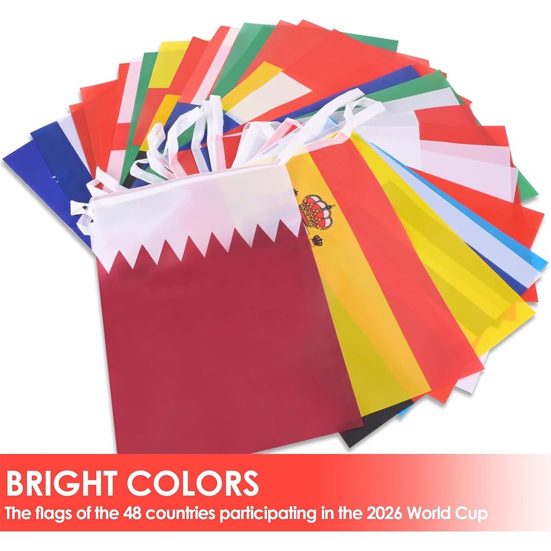 World Cup 2026 48 Flag Team Bunting Banner 15m Product Gallery Image