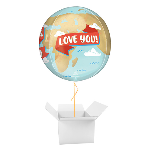 World's Best Dad Father's Day Orbz Foil Helium Balloon - Inflated Balloon in a Box Product Gallery Image