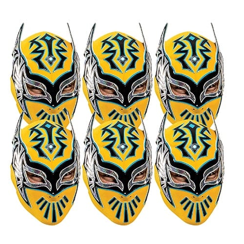 WWE Sin Cara Cardboard Face Masks - Pack of 6 Product Image