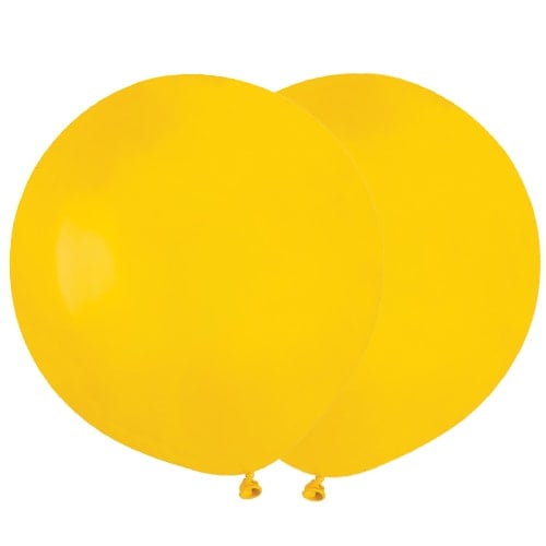 Yellow Biodegradable Latex Balloons 48cm / 19 in - Pack of 25 Product Image