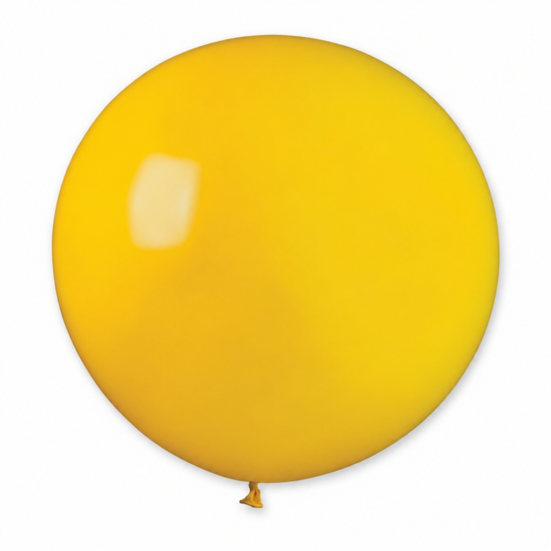 Yellow Jumbo Latex Balloon 79cm / 31 in - Single