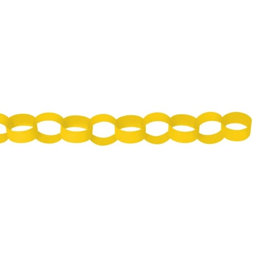 Yellow Paper Chains Link Garlands 3.9m Product Image