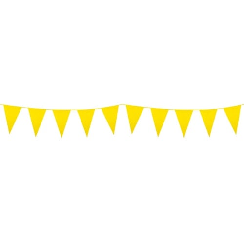 Yellow Plastic Pennant Bunting 10m Product Image