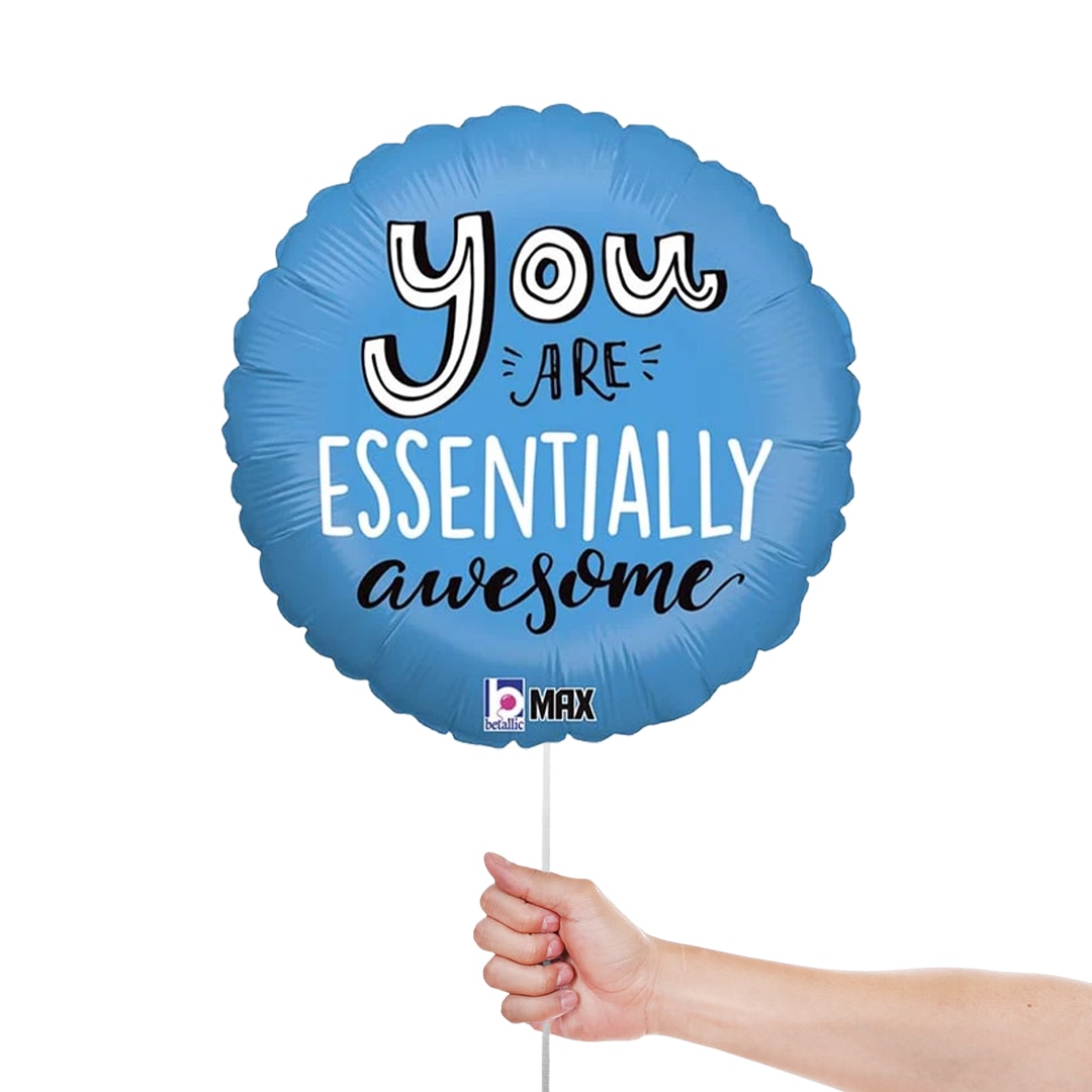 You Are Essentially Awesome Round Foil Helium Balloon 46cm / 18 in Product Gallery Image