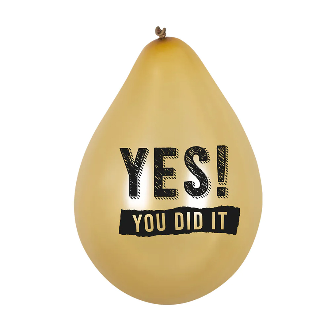 You Did It Graduation Air Fill Latex Balloons 25cm / 10 in - Pack of 6 Product Gallery Image