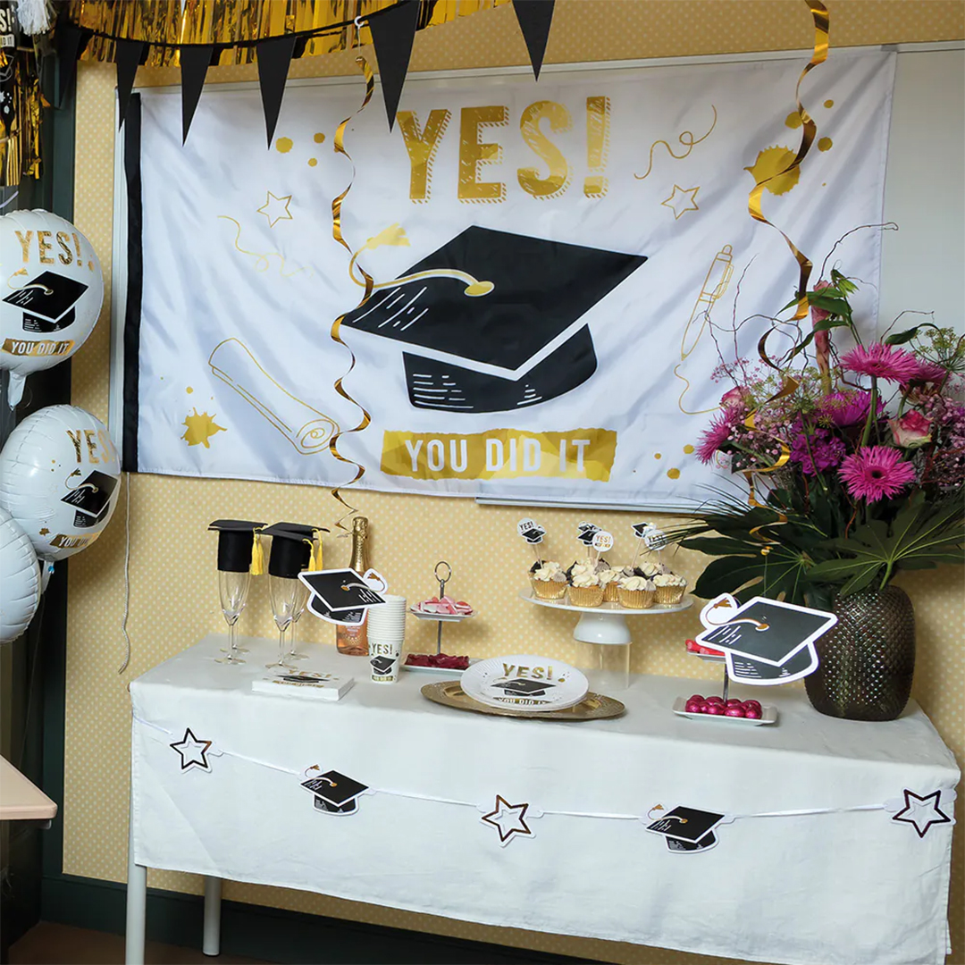 You Did It Graduation Round Paper Plates 23cm - Pack of 8 Product Gallery Image