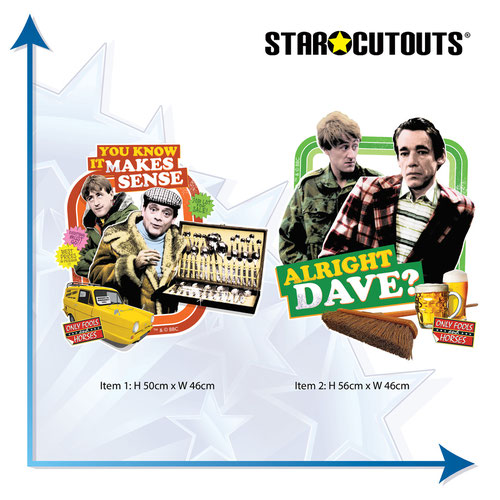 You Know It Makes Sense and Alright Dave Only Fools and Horses Wall Art Cardboard Cutouts - Pack of 2 Product Gallery Image