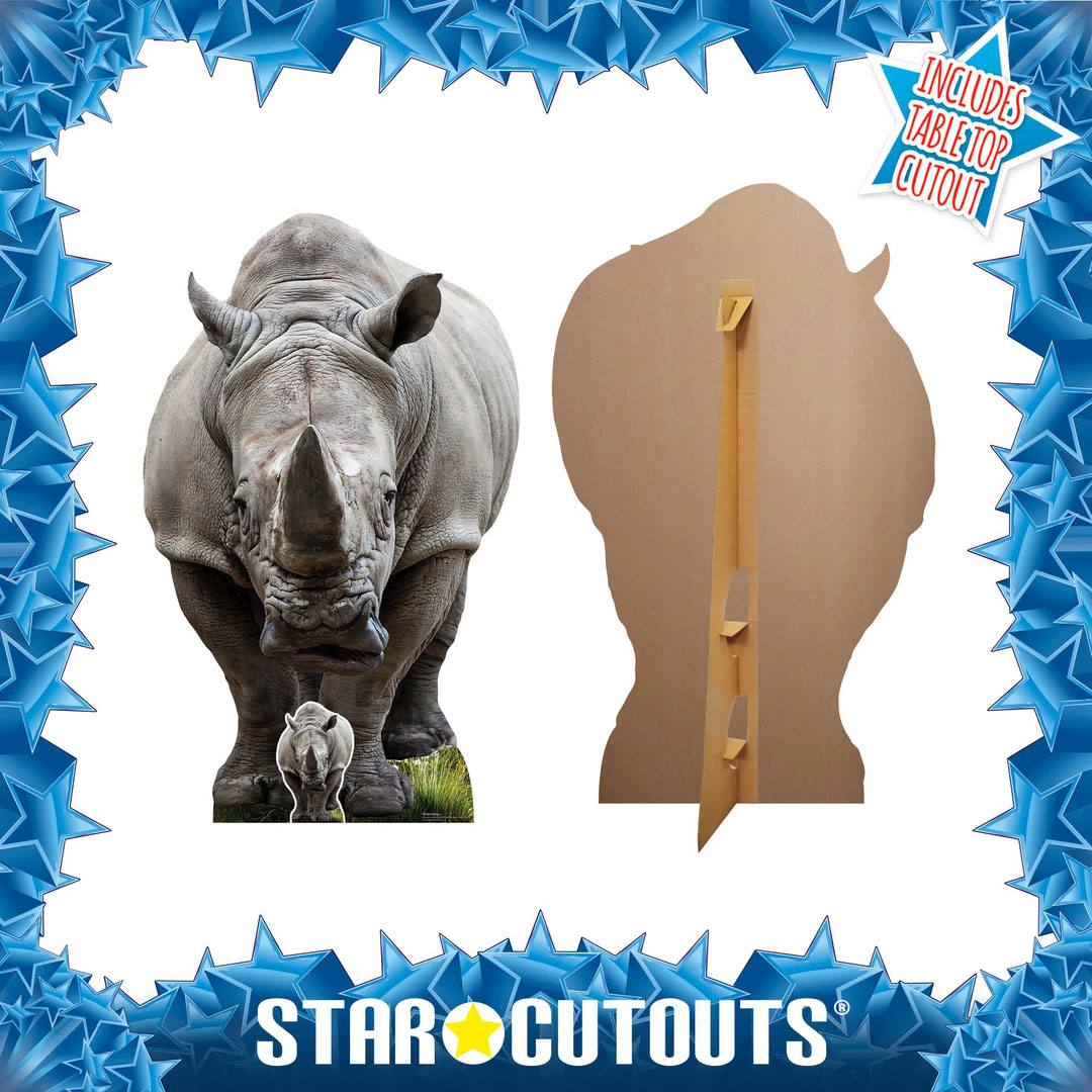 Young Rhino Lifesize Cardboard Cutout 152cm Product Gallery Image